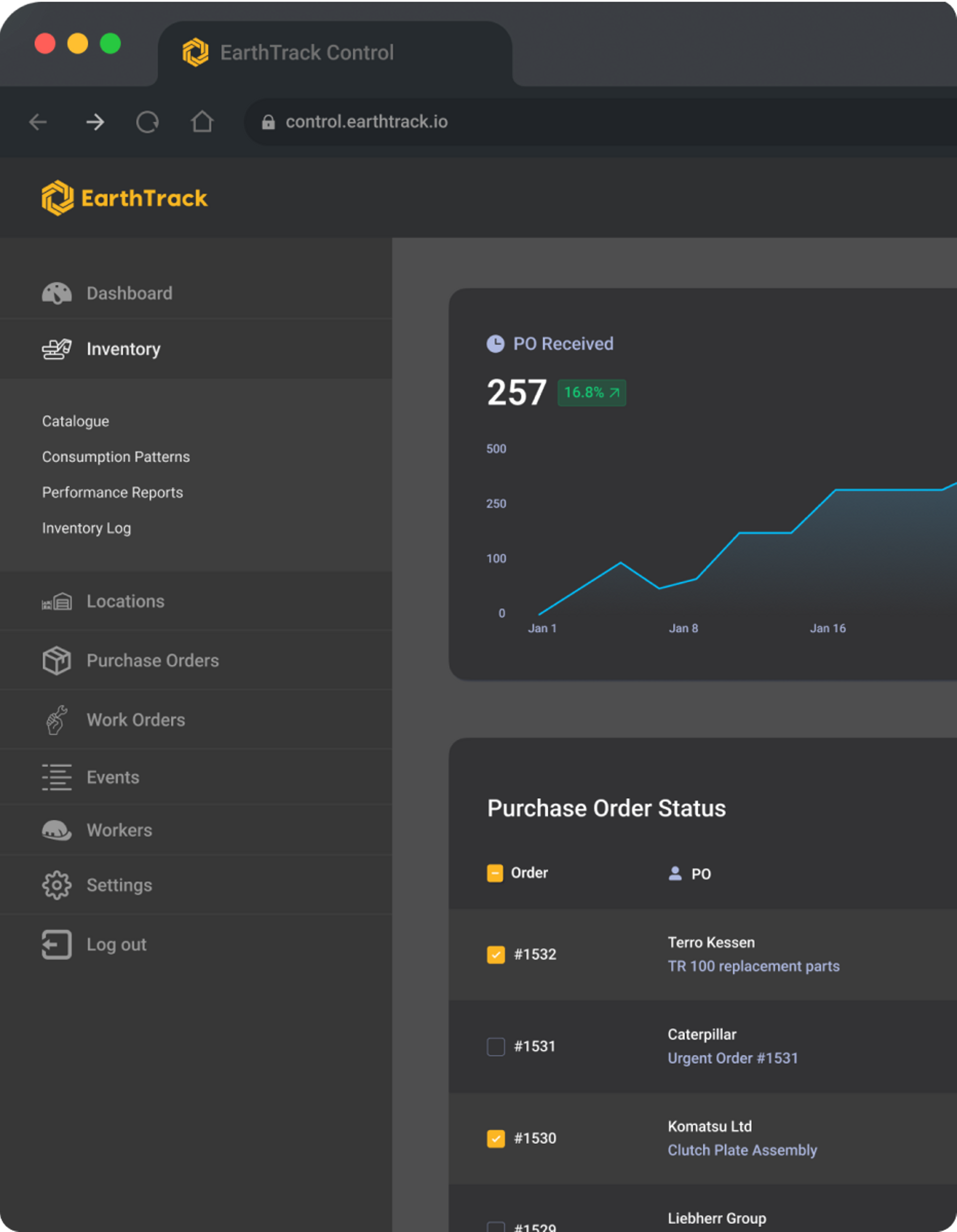 EarthTrack Control